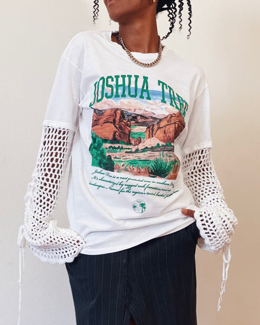 t-shirt Joshua Tree crochet