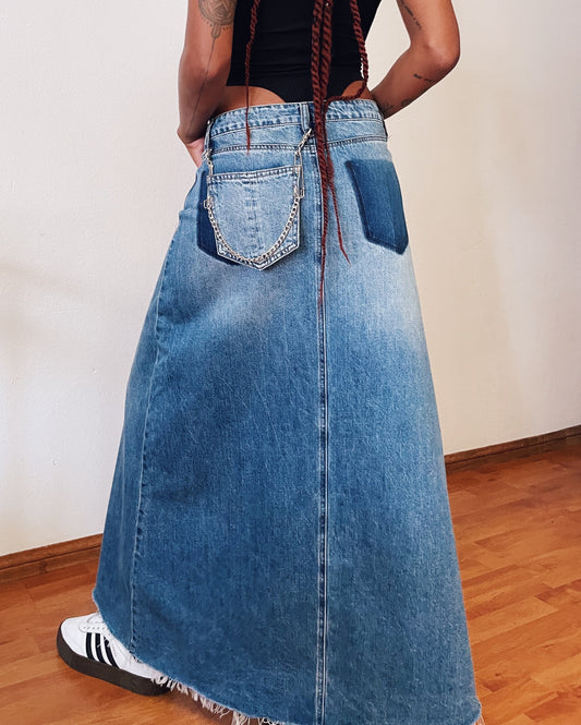 saia jeans & detachable pocket